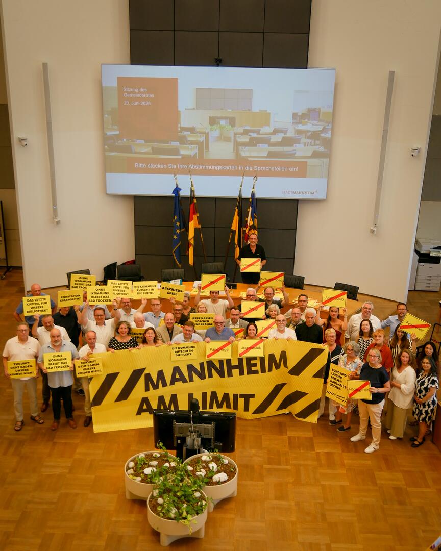Der Gemeinderat der Stadt Mannheim schließt sich der bundesweiten Aktion „Kommunen am Limit“ an