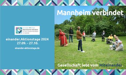 Vergrößerte Ansicht von einander.Aktionstage 2024 Flyer