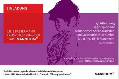 Vergrößerte Ansicht von Einladung Julie Bassermann Preis