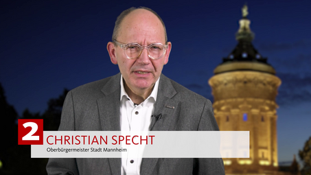 Vergrößerte Ansicht von Videogruß des Oberbürgermeisters zum Ramadan