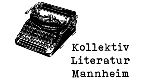 Vergrößerte Ansicht von Logo: eine Schreibmaschine, dazu die Worte: Kollektiv Literatur Mannheim.