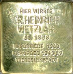 Vergrößerte Ansicht von Dr. Heinrich Wetzlar