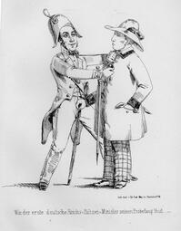 Vergrößerte Ansicht von Karl Mathy 1848 bei der Verhaftung des Journalisten Joseph Fickler