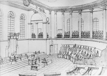 Vergrößerte Ansicht von Zweite badische Kammer in Karlsruhe, 1842