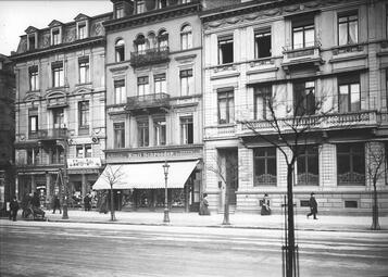 Vergrößerte Ansicht von Häuserzeile E 3, 14-16, um 1906