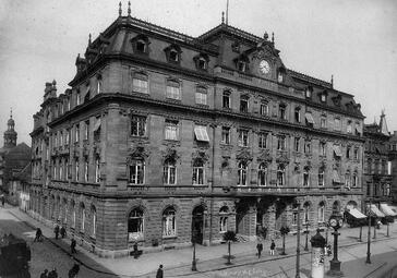 Vergrößerte Ansicht von Börse, E 4, 14-16, um 1902