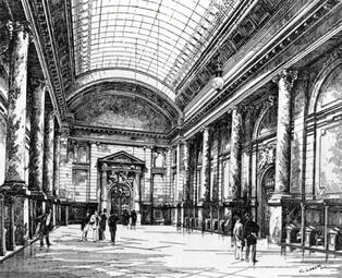 Vergrößerte Ansicht von Börsensaal, Zeichnung von 1902