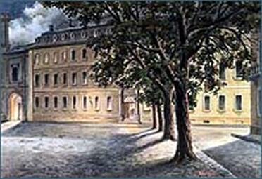 Vergrößerte Ansicht von Das Alte Gymnasium in A 4, 1-2, um 1900