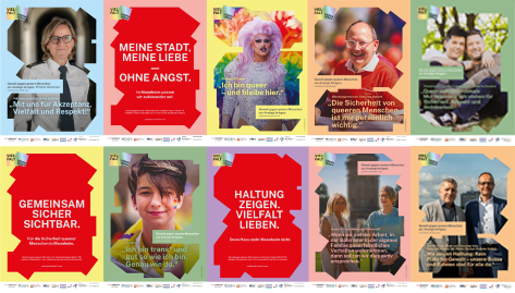 Zu sehen sind die zehn Motive der Kampagne