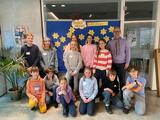 „Eine Stadt für Kinder“ Teilnehmende mit Bürgermeister Dirk Grunert 
