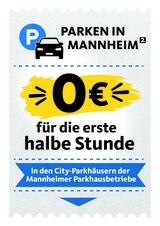 Erste halbe Stunde gratis parken