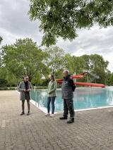 Bürgermeister Eisenhauer bei Eröffnung der Freibadsaison 2026